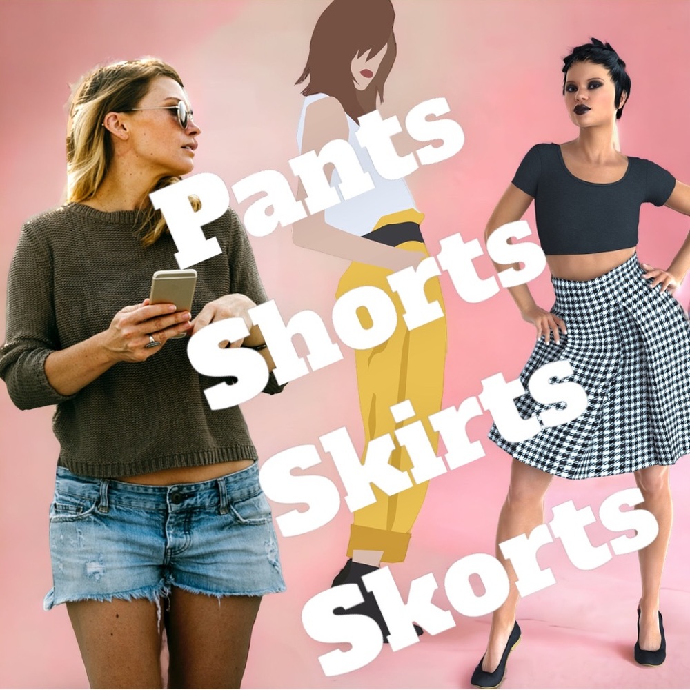 Ladies Pants Shorts Skirts Skorts